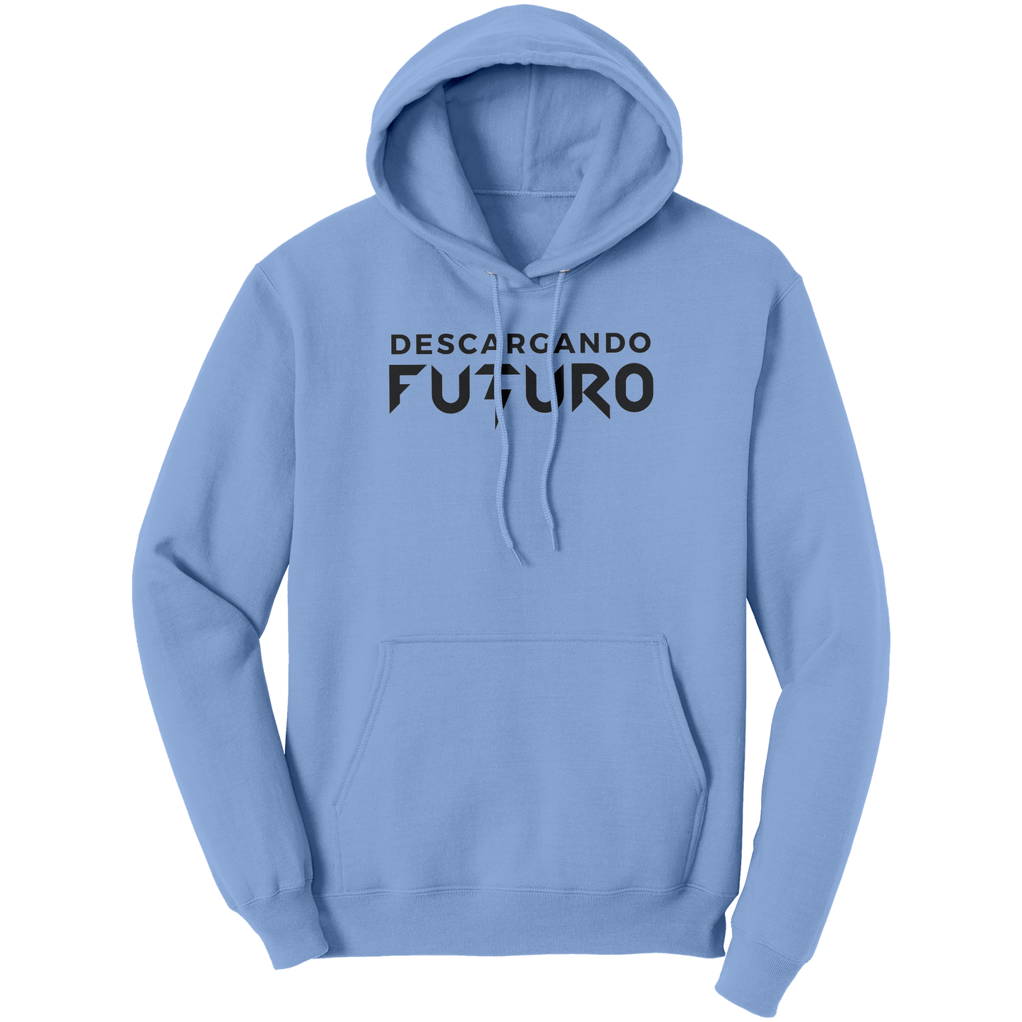Hoodie_-_Descargando_Futuro_Light_Blue_Front_Mockup.png