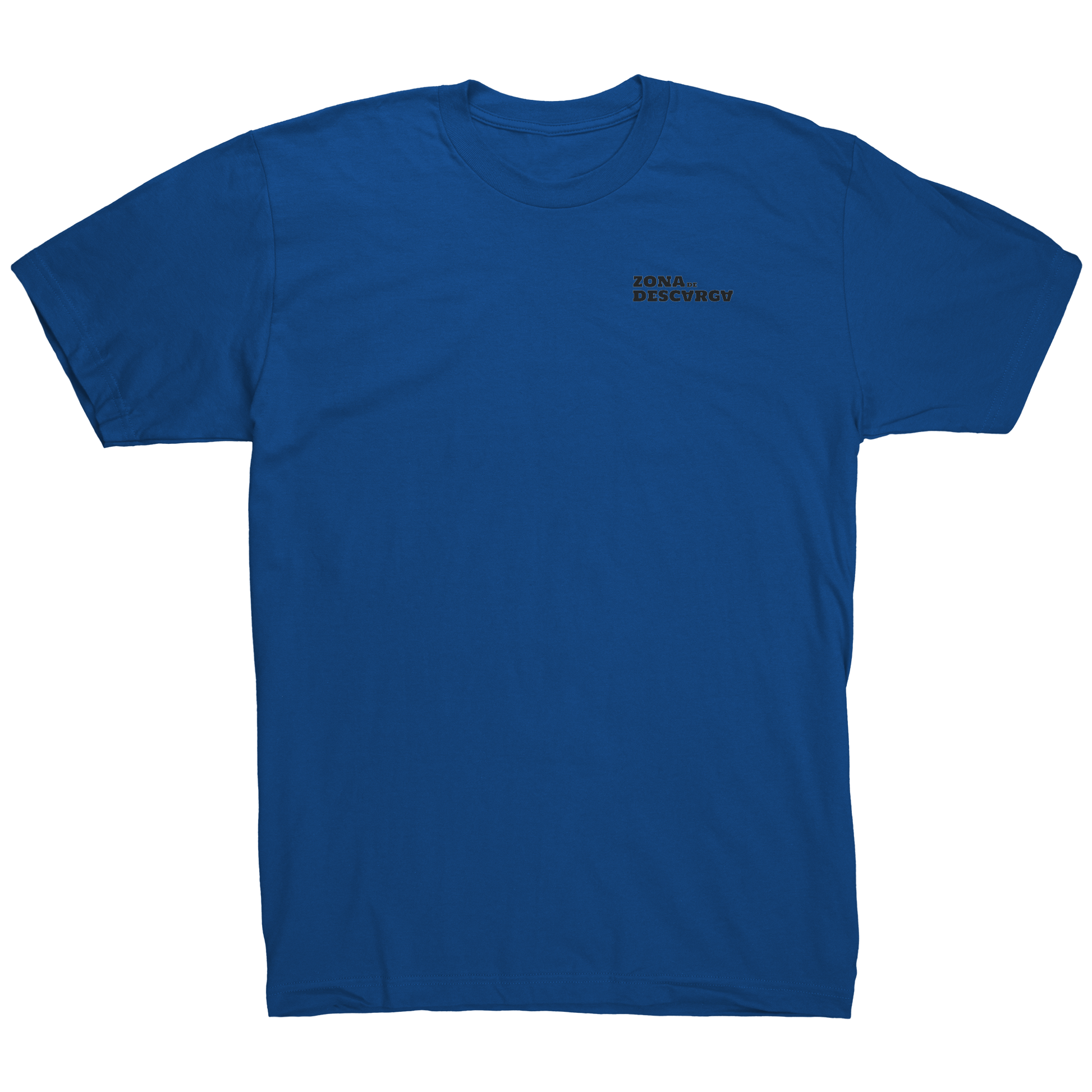 Franela_Zona_de_Descarga_Royal_Blue_Mockup.png